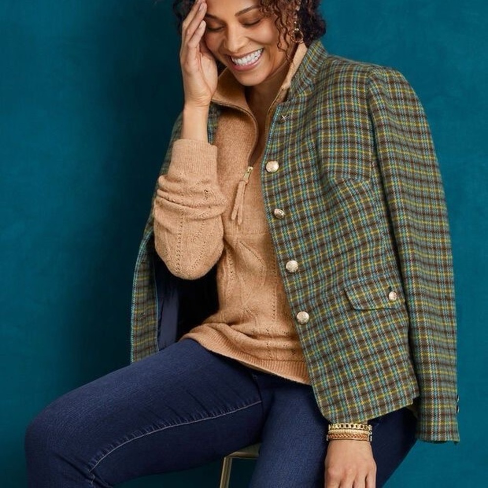 NWT Talbots Shetland Officers Jacket - Picture 3 of 13